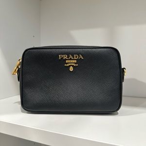 Prada Black Mini Camera Crossbody Bag